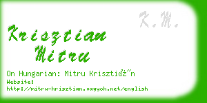 krisztian mitru business card